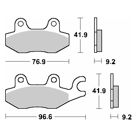 PASTILLAS DE FRENO SBS KH197 MAXI SINTER SINTER HONDA NS-1 75 '92-'00, NSR 80R '93-'95, DAELIM SV 125 '11-'15, KEEWAY PARTNER 100 '06-'10, SPEED 125/150 '06-'12, KYMCO AGILITY 125/200 '11-'17, BW 125/