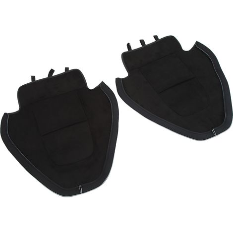2 protections de siège auto pour enfants, housses anti-salissures et boue pour banquette arrière, compatibles Tesla Model 3 Y, noir en suède (M3Y-GL02GMBL) (1/5)