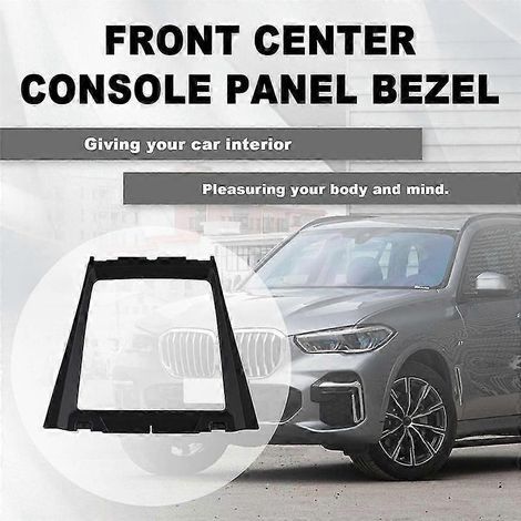 Panneau décoratif de console centrale avant avec porte-gobelet, référence 51166956756 pour BMW X5, X6, E70 et E71 (1/5)