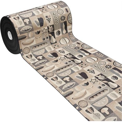 Tapis de cuisine absorbant lavable 52x40 cm – Bordure antidérapante en caoutchouc – Fil polyester enduit de coton – Sécurisé pour zones à fort passage (1/4)