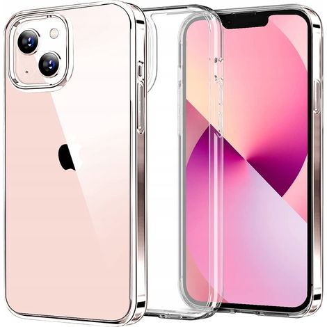 iPhone 13 Mini Klarsichthülle, Gummirückseite, transparent + Glasschutz (1/5)