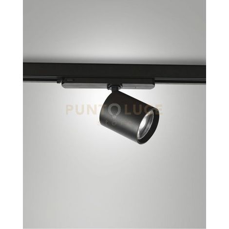 RENOIR PROIETTORE BINARIO 3000K 2990LM 28W NERO ORIENTABILE 52° CRI90 ON/OFF