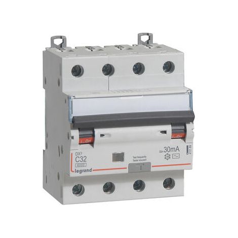 Legrand – Disjoncteur différentiel 4P 400V 32A type AC 30mA – Courbe C – 6000A – Protection optimale pour installations résidentielles et tertiaires