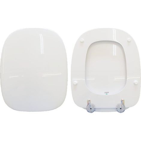 Copriwater X2 GSI legno rivestito in resina poliestere bianco (1/4)