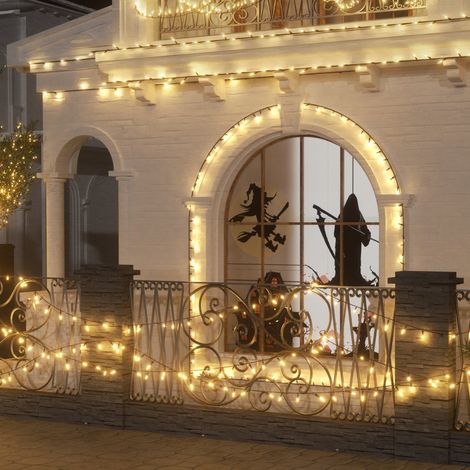 Steckbare Lichterkette für den Außenbereich, 35 m, 300 LEDs, wasserdicht, UL588 (2 Sets) (1/5)