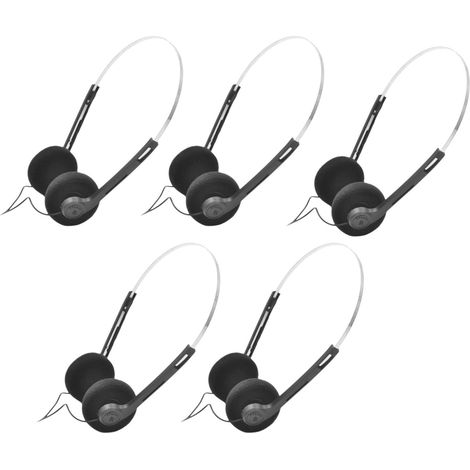 Casque stéréo rétro léger supra-auriculaire, filaire 3,5 mm (1/5)