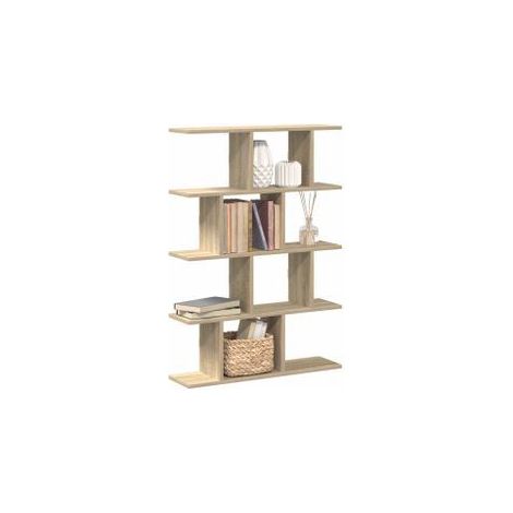 Étagère cube murale 12 compartiments chêne sonoma (1/5)