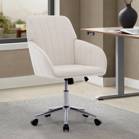Chaise de bureau pivotante et réglable en hauteur pour la maison et la chambre — Chaise pivotante ergonomique avec dossier, adaptée à une position assise prolongée.