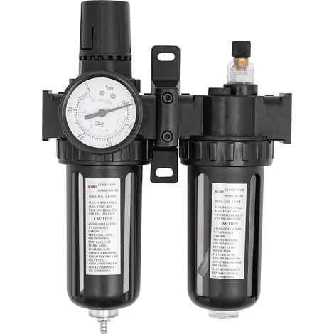 1/4" Wasser/Öl Separator Öl-Wasser Separator Luft Kompressor Druckluftfilter, Druckluftfilter Wasserabscheider Ölabscheider für Küchenabfällen, ölhaltigem Wasser, Mineralöl, Tieröl (1/5)
