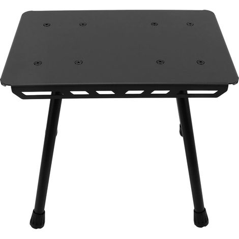 Tabouret pliant portable en tissu Oxford en aluminium léger, coussin d'assise, charge maximale : 130 kg, pour la pêche, le camping, la randonnée (noir) (1/5)