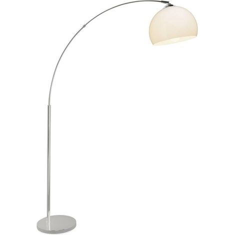 Lámpara de pie Brilliant Vessa blanca diseño depurado 166 cm