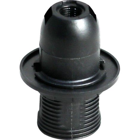 GSC 101530003 Portalámparas termoplástico semiroscado E14 Negro (1/4)