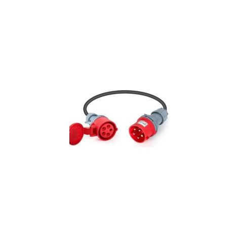 Camping-Netzadapter, 32-A-Stecker auf 16-A-Buchse, 5-polig, 32-A-auf-16-A-Adapterkabel, 1 Meter – Crezuo