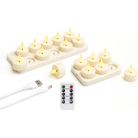 Lampe chauffante rechargeable - Lumière LED avec contrôle et minuterie (1/5)