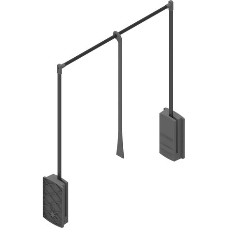 Elévateur de penderie double - Largeur maxi : 610 mm - Largeur mini : 440 mm - MENAGE&CONFORT