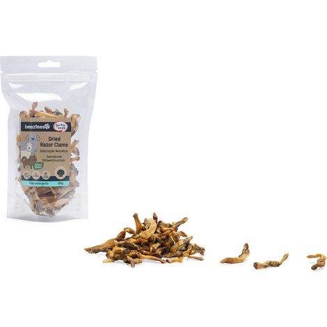 Beeztees Hundeleckerli hypoallergen 100 g Schwertmuscheln getrocknet (1/2)