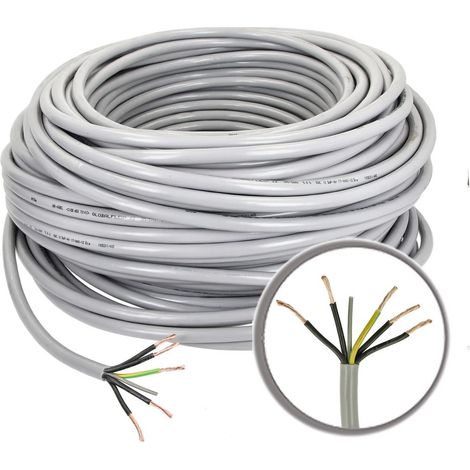 Câble de commande PVC 5 x 6 mm² avec conducteur de protection
