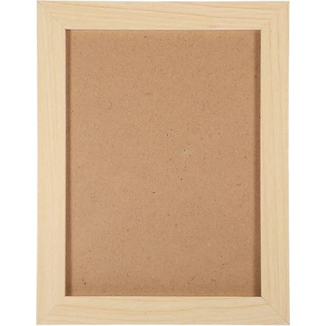 Cadre photo vertical de table en bois compatible avec support (1/5)