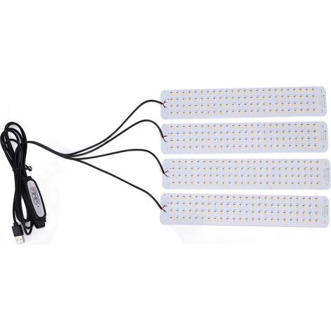 Panneau lumineux de croissance LED pour plantes d'intérieur, 384 LED, lampe de croissance, intensité variable, synchronisation intelligente, 5V (1/5)
