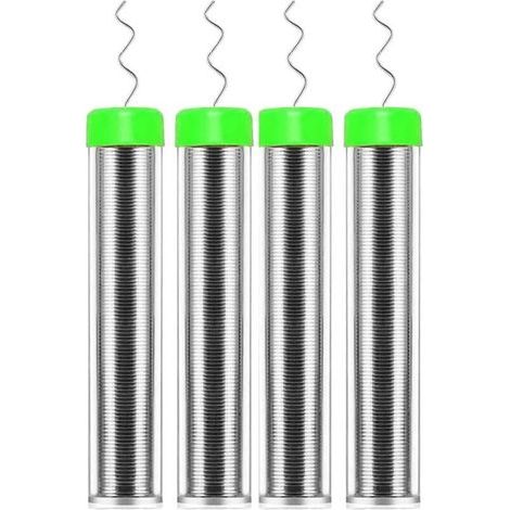 4er-Packung Lötzinnspulen (0,8 mm), bleifreier Kolophoniumkern, Lötzinn, Flussmittel, Lötzinn für die Reparatur von elektrischen Bauteilen und Heimwerkerprojekte (1/3)