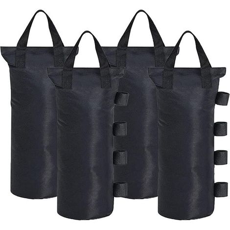 4Pcs Sacs De Poids De Sable Poids De Jambe Pour Tente Pop Up Pare-Soleil Pare-Soleil Sac De Pieds Leste, Noir (1/5)