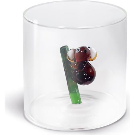 WD LifeStyle Bicchiere Vetro Borosilicato Cc 250 ml Decoro Koala (1/2)
