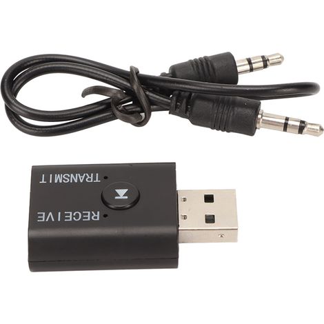 Émetteur Récepteur Bluetooth USB 2 en 1 Adaptateur Audio Sans Fil 3.5mm pour Voiture TV PC Enceintes (1/5)