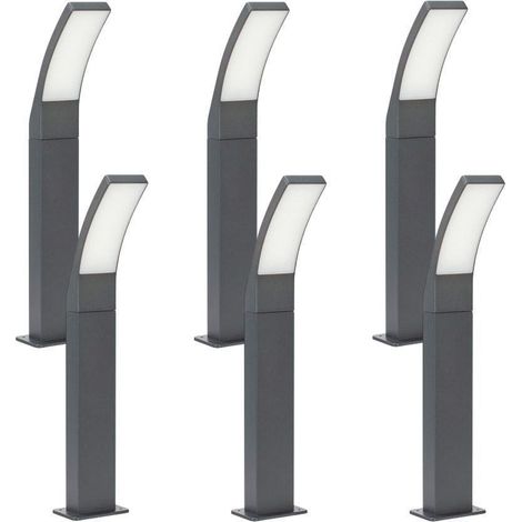 Lot de 6 Bornes de jardin THALI 12W 1260 lumens IP44 H60cm (1/5)