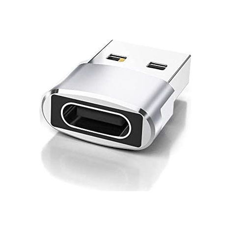 Adaptateur USB mâle vers femelle en alliage TYPE C A compatible avec les appareils Apple 1 pièce (1/5)