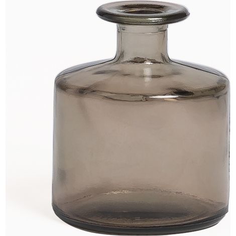 SKLUM Vase aus recyceltem Glas 12 cm Pussa                   Grau Taupe                