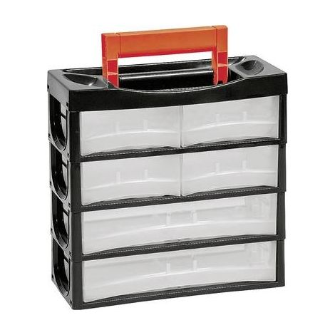 Alutec 66011 Valigetta per minuteria Scomparti: 6 Contenuto 1 pz.