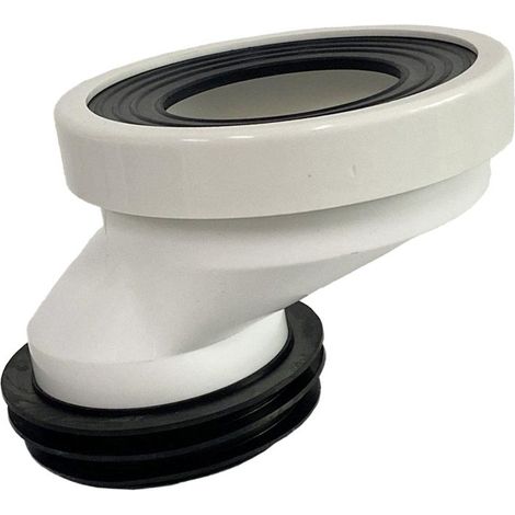 Beyamis Bride WC déport 13,9cm – rotative, polypropylène, plomberie (1/5)