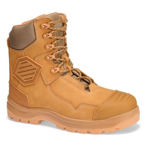 Bota de espinilla de cuero compuesto S3S HRO FO SC HI CI AN LG SR PORTWEST FD22 47 Trigo