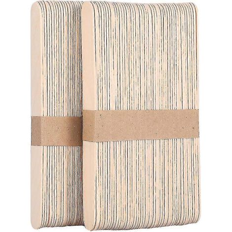 Boîte de 100 spatules applicatrices jetables en bois pour cire, abaisse-langues (1/5)