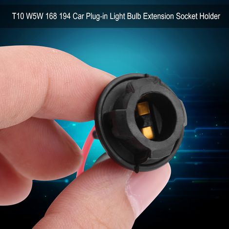2-teiliger T10 W5W 168 194 Lampensockelanschluss, weiche Gummihalterung, Kfz-Lampenadapter (1/5)