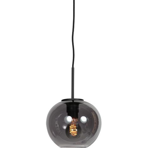 Mexlite - suspension - HaloSwap - noir - verre verre fumé - lampe (1/4)