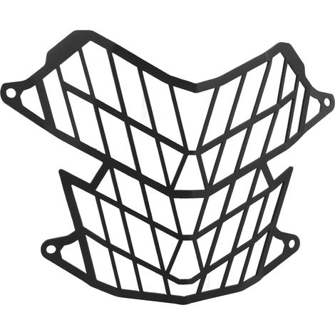 Grille de phare de moto en acier au carbone noir, protection de phare pour TENERE700 (à partir de 2019). (1/5)