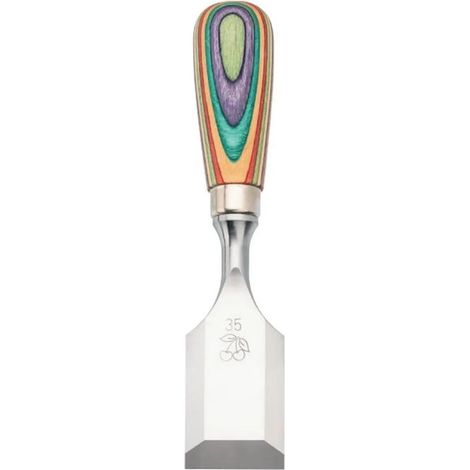 Kirschen 1075035 W.I.N.A.C. Scalpello corto 35 mm in legno di skateboard riciclato lunghezza 165 mm angolo 25° colore Legno