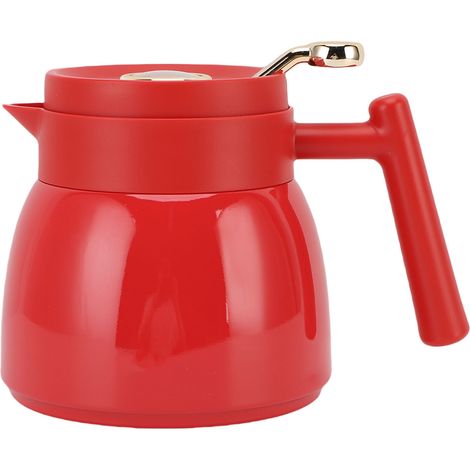 Théière isotherme Inox 316 Filtre intégré Affichage température mécanique 880ml Rouge (1/5)