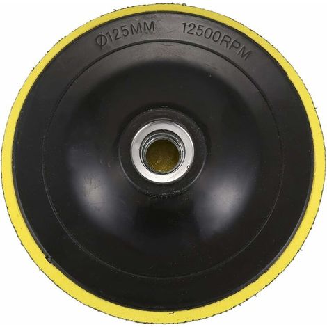 Enowelir Plateau de polissage avec M14 pour polisseuse - Diamètre du filetage : 125 mm (1/3)