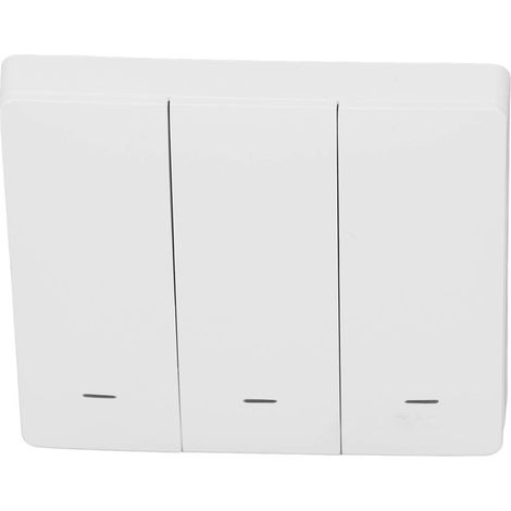 Interrupteur intelligent à 3 boutons-poussoirs avec télécommande via application pour appareils électroménagers (1/5)