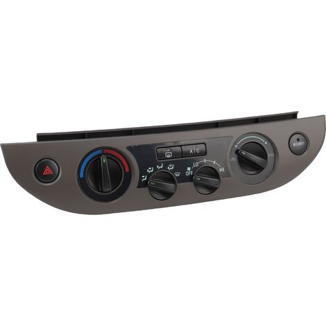 Interruttore del pannello di controllo per riscaldamento e climatizzazione AC 55902-06040, set di pulsanti di ventilazione per la cornice del cruscotto di ricambio per Camry 2002-2006 grigio (1/5)