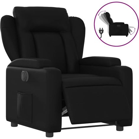 Maison Exclusive - Relaxsessel Elektrisch Schwarz Kunstleder