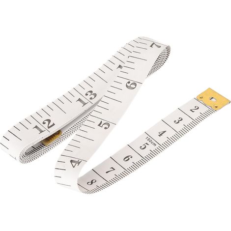 Lot de 50 rubans à mesurer souples de 60 pouces, règle flexible pour couture du corps avec languettes métalliques pour surfaces plates incurvées (1/5)