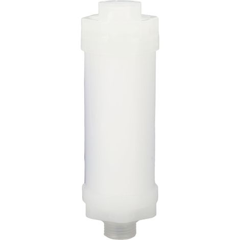 Filtre de douche anti-chlore et impuretés, purificateur d'eau de bain délicat 3 couches, rechange avec parfum lavande (1/5)