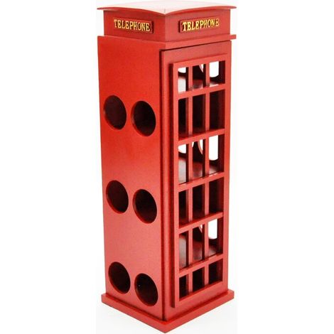 Telephone Box Wine Rack - L30 x W30 x H77 cm
