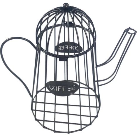 Organisateur de capsules de café, noir, pour plan de travail de cuisine, bar à café, bureau ou hôtel.-AquaForge (1/5)
