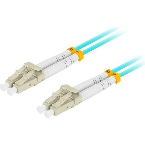 Lanberg MM LC/UPC-LC/UPC DUPLEX 3,0 mm OM3 50/125 LSZH 3 m blaues Glasfaser-Patchkabel (1/2)
