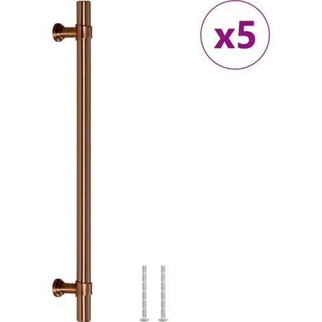 Poignées d'armoire 5 pcs Poignée de meuble bronze 192 mm acier inoxydable CFW55650 (1/5)