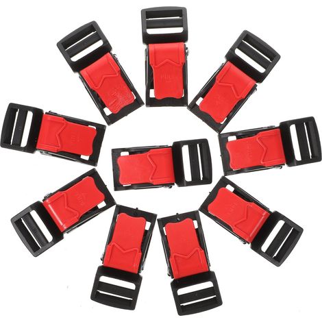 10Pièces Attache Rapide Casque Boucle ABS Métal Multi Usage